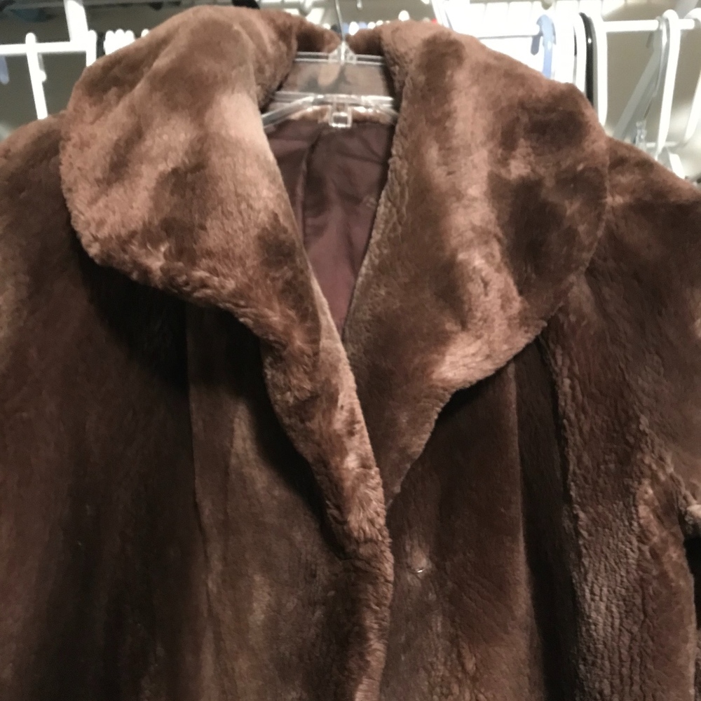 Canadian Sheared Beaver Coat - mid calf length